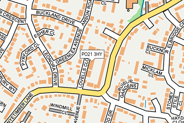 PO21 3HY map - OS OpenMap – Local (Ordnance Survey) PO21 3HY map - OS OpenMap – Local (Ordnance Survey)