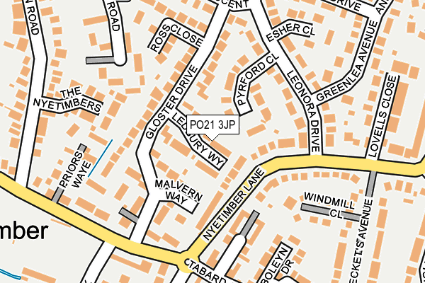 PO21 3JP map - OS OpenMap – Local (Ordnance Survey) PO21 3JP map - OS OpenMap – Local (Ordnance Survey)