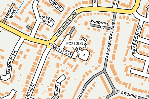 PO21 3LG map - OS OpenMap – Local (Ordnance Survey) PO21 3LG map - OS OpenMap – Local (Ordnance Survey)