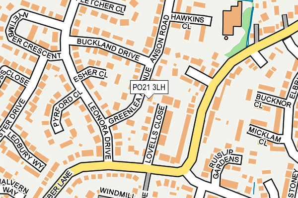 PO21 3LH map - OS OpenMap – Local (Ordnance Survey) PO21 3LH map - OS OpenMap – Local (Ordnance Survey)