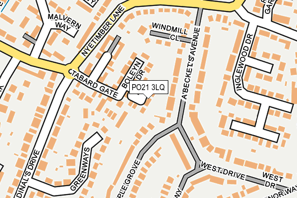 PO21 3LQ map - OS OpenMap – Local (Ordnance Survey) PO21 3LQ map - OS OpenMap – Local (Ordnance Survey)