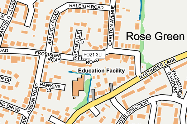 PO21 3LT map - OS OpenMap – Local (Ordnance Survey) PO21 3LT map - OS OpenMap – Local (Ordnance Survey)