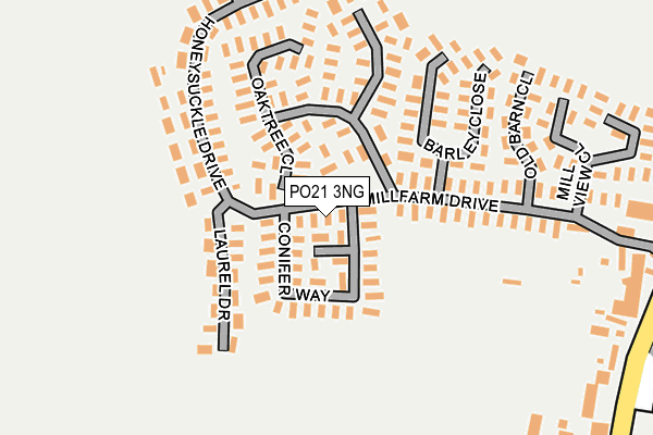 PO21 3NG map - OS OpenMap – Local (Ordnance Survey) PO21 3NG map - OS OpenMap – Local (Ordnance Survey)