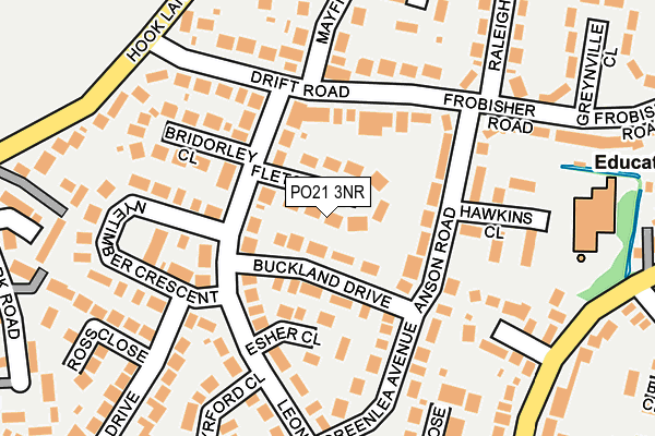 PO21 3NR map - OS OpenMap – Local (Ordnance Survey) PO21 3NR map - OS OpenMap – Local (Ordnance Survey)