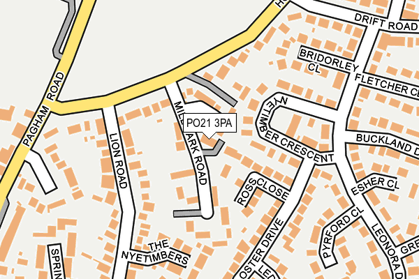 PO21 3PA map - OS OpenMap – Local (Ordnance Survey) PO21 3PA map - OS OpenMap – Local (Ordnance Survey)