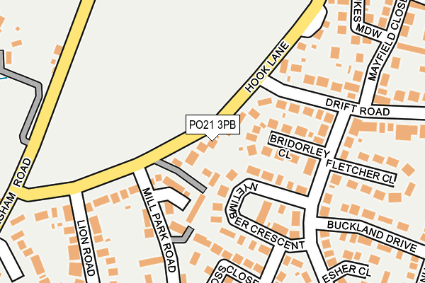 PO21 3PB map - OS OpenMap – Local (Ordnance Survey) PO21 3PB map - OS OpenMap – Local (Ordnance Survey)