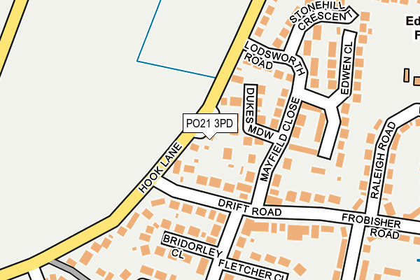 PO21 3PD map - OS OpenMap – Local (Ordnance Survey) PO21 3PD map - OS OpenMap – Local (Ordnance Survey)
