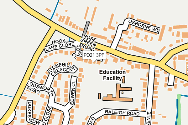 PO21 3PF map - OS OpenMap – Local (Ordnance Survey) PO21 3PF map - OS OpenMap – Local (Ordnance Survey)