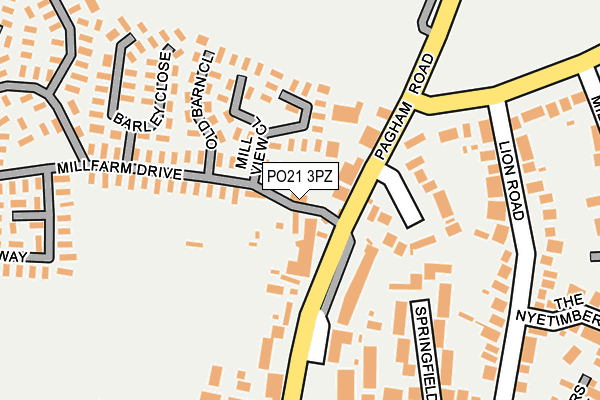 PO21 3PZ map - OS OpenMap – Local (Ordnance Survey) PO21 3PZ map - OS OpenMap – Local (Ordnance Survey)