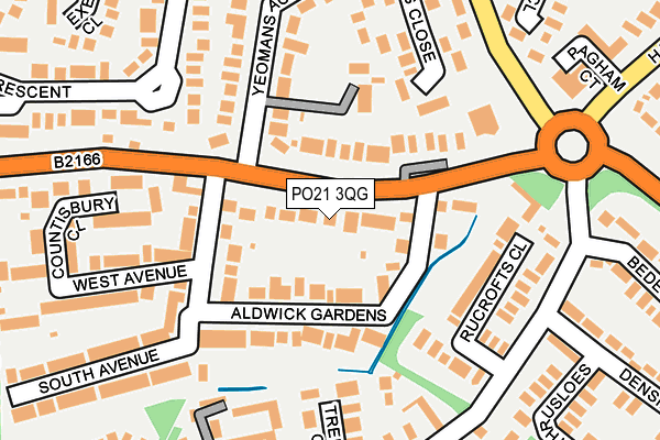 PO21 3QG map - OS OpenMap – Local (Ordnance Survey) PO21 3QG map - OS OpenMap – Local (Ordnance Survey)