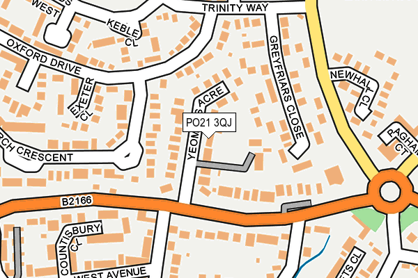 PO21 3QJ map - OS OpenMap – Local (Ordnance Survey) PO21 3QJ map - OS OpenMap – Local (Ordnance Survey)