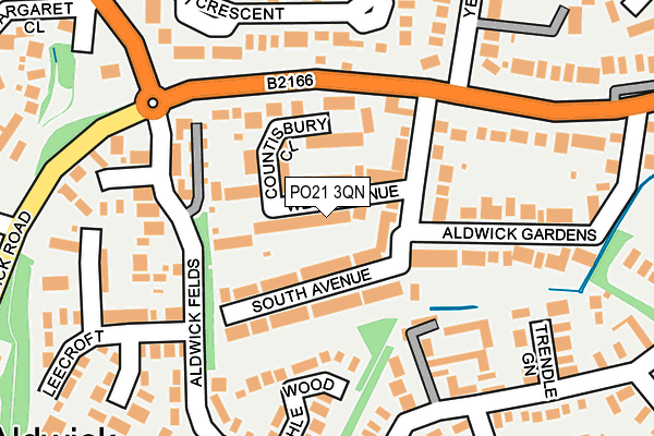 PO21 3QN map - OS OpenMap – Local (Ordnance Survey) PO21 3QN map - OS OpenMap – Local (Ordnance Survey)