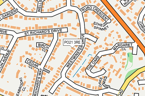 PO21 3RE map - OS OpenMap – Local (Ordnance Survey) PO21 3RE map - OS OpenMap – Local (Ordnance Survey)