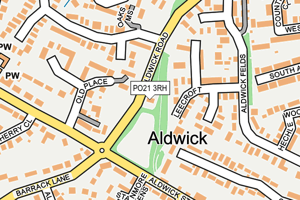 PO21 3RH map - OS OpenMap – Local (Ordnance Survey) PO21 3RH map - OS OpenMap – Local (Ordnance Survey)