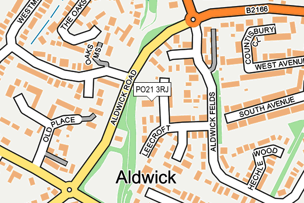 PO21 3RJ map - OS OpenMap – Local (Ordnance Survey)