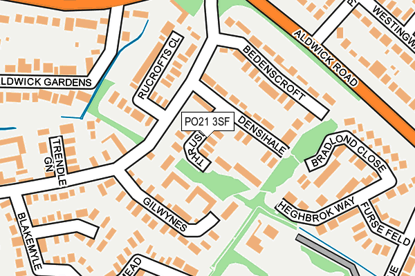 PO21 3SF map - OS OpenMap – Local (Ordnance Survey) PO21 3SF map - OS OpenMap – Local (Ordnance Survey)