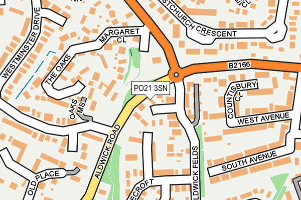 PO21 3SN map - OS OpenMap – Local (Ordnance Survey) PO21 3SN map - OS OpenMap – Local (Ordnance Survey)