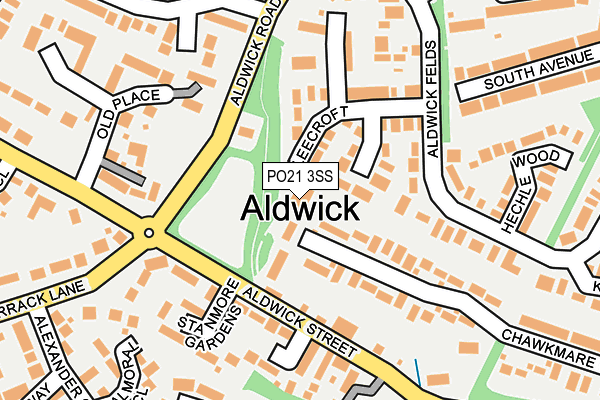 PO21 3SS map - OS OpenMap – Local (Ordnance Survey) PO21 3SS map - OS OpenMap – Local (Ordnance Survey)
