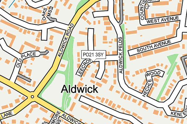 PO21 3SY map - OS OpenMap – Local (Ordnance Survey) PO21 3SY map - OS OpenMap – Local (Ordnance Survey)