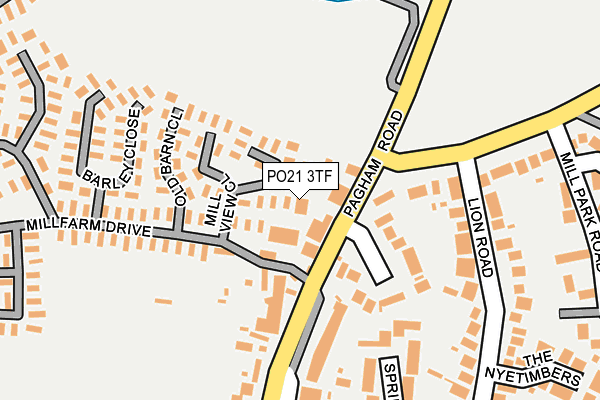PO21 3TF map - OS OpenMap – Local (Ordnance Survey) PO21 3TF map - OS OpenMap – Local (Ordnance Survey)