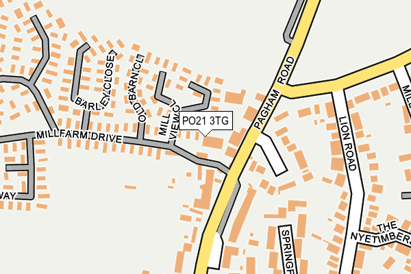 PO21 3TG map - OS OpenMap – Local (Ordnance Survey) PO21 3TG map - OS OpenMap – Local (Ordnance Survey)