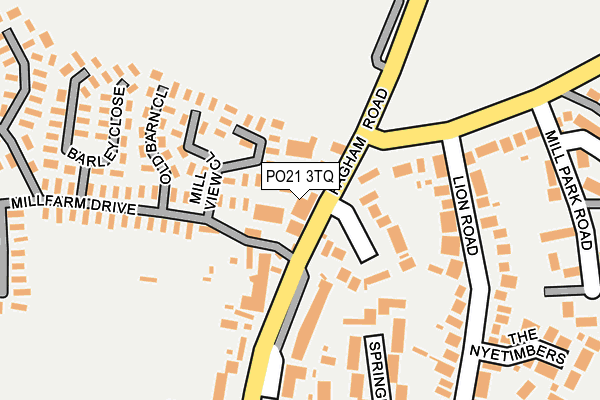 PO21 3TQ map - OS OpenMap – Local (Ordnance Survey) PO21 3TQ map - OS OpenMap – Local (Ordnance Survey)