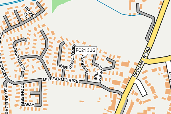 PO21 3UG map - OS OpenMap – Local (Ordnance Survey) PO21 3UG map - OS OpenMap – Local (Ordnance Survey)