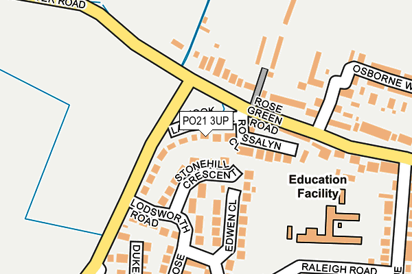 PO21 3UP map - OS OpenMap – Local (Ordnance Survey) PO21 3UP map - OS OpenMap – Local (Ordnance Survey)
