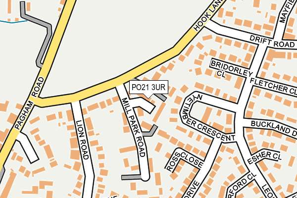PO21 3UR map - OS OpenMap – Local (Ordnance Survey) PO21 3UR map - OS OpenMap – Local (Ordnance Survey)