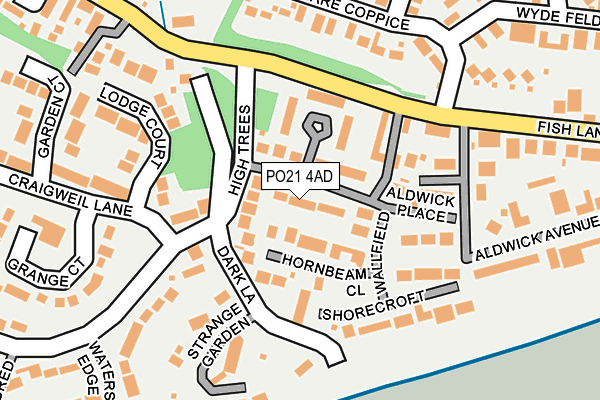 PO21 4AD map - OS OpenMap – Local (Ordnance Survey) PO21 4AD map - OS OpenMap – Local (Ordnance Survey)