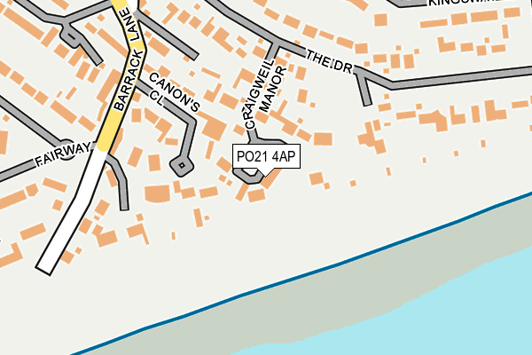 PO21 4AP map - OS OpenMap – Local (Ordnance Survey) PO21 4AP map - OS OpenMap – Local (Ordnance Survey)