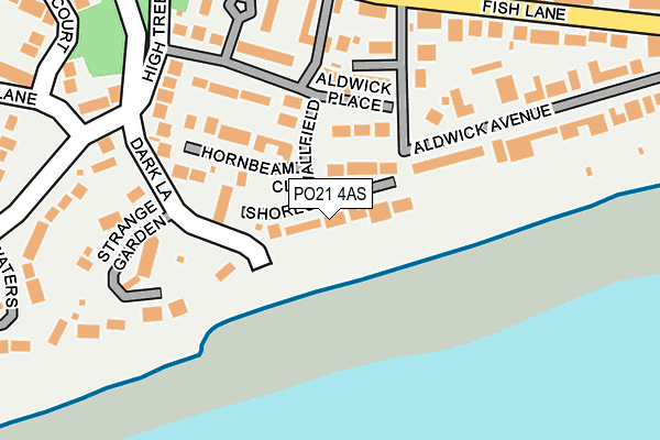 PO21 4AS map - OS OpenMap – Local (Ordnance Survey) PO21 4AS map - OS OpenMap – Local (Ordnance Survey)