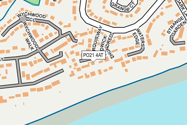 PO21 4AT map - OS OpenMap – Local (Ordnance Survey) PO21 4AT map - OS OpenMap – Local (Ordnance Survey)