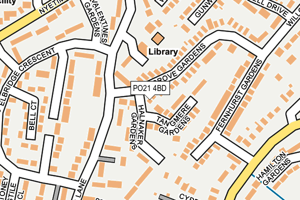 PO21 4BD map - OS OpenMap – Local (Ordnance Survey) PO21 4BD map - OS OpenMap – Local (Ordnance Survey)