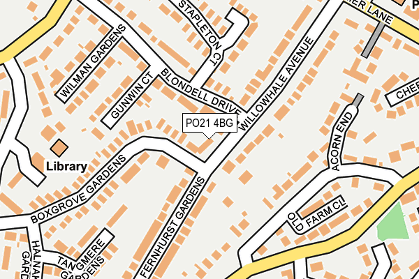 PO21 4BG map - OS OpenMap – Local (Ordnance Survey) PO21 4BG map - OS OpenMap – Local (Ordnance Survey)