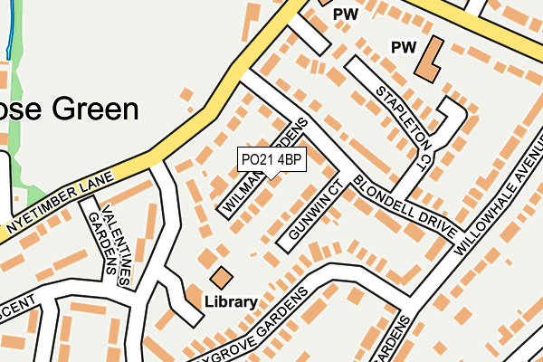 PO21 4BP map - OS OpenMap – Local (Ordnance Survey) PO21 4BP map - OS OpenMap – Local (Ordnance Survey)