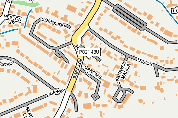 PO21 4BU map - OS OpenMap – Local (Ordnance Survey) PO21 4BU map - OS OpenMap – Local (Ordnance Survey)