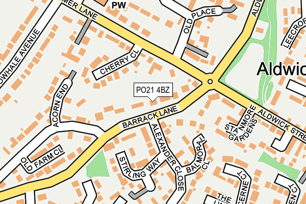 PO21 4BZ map - OS OpenMap – Local (Ordnance Survey) PO21 4BZ map - OS OpenMap – Local (Ordnance Survey)