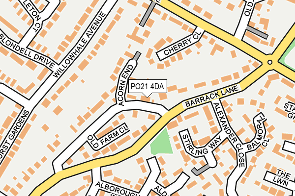 PO21 4DA map - OS OpenMap – Local (Ordnance Survey) PO21 4DA map - OS OpenMap – Local (Ordnance Survey)