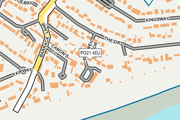 PO21 4DJ map - OS OpenMap – Local (Ordnance Survey) PO21 4DJ map - OS OpenMap – Local (Ordnance Survey)