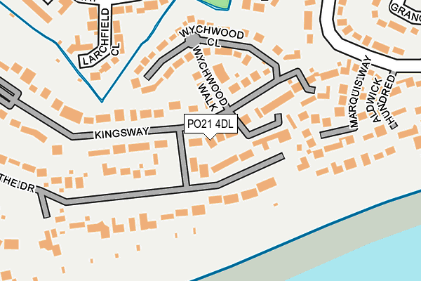PO21 4DL map - OS OpenMap – Local (Ordnance Survey) PO21 4DL map - OS OpenMap – Local (Ordnance Survey)