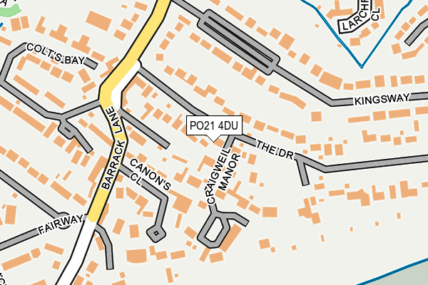 PO21 4DU map - OS OpenMap – Local (Ordnance Survey) PO21 4DU map - OS OpenMap – Local (Ordnance Survey)