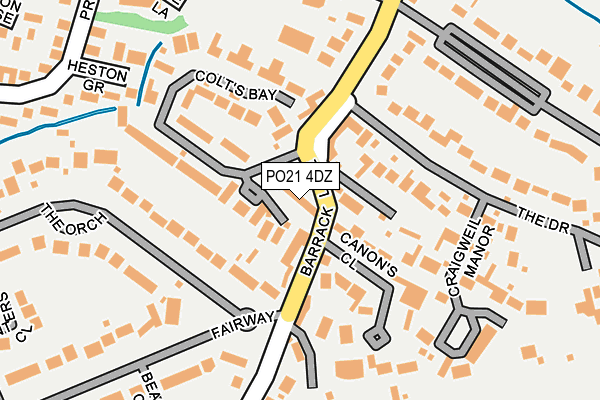 PO21 4DZ map - OS OpenMap – Local (Ordnance Survey) PO21 4DZ map - OS OpenMap – Local (Ordnance Survey)