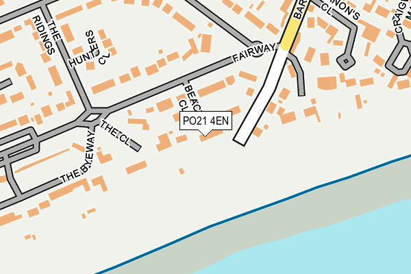 PO21 4EN map - OS OpenMap – Local (Ordnance Survey) PO21 4EN map - OS OpenMap – Local (Ordnance Survey)
