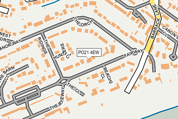 PO21 4EW map - OS OpenMap – Local (Ordnance Survey) PO21 4EW map - OS OpenMap – Local (Ordnance Survey)