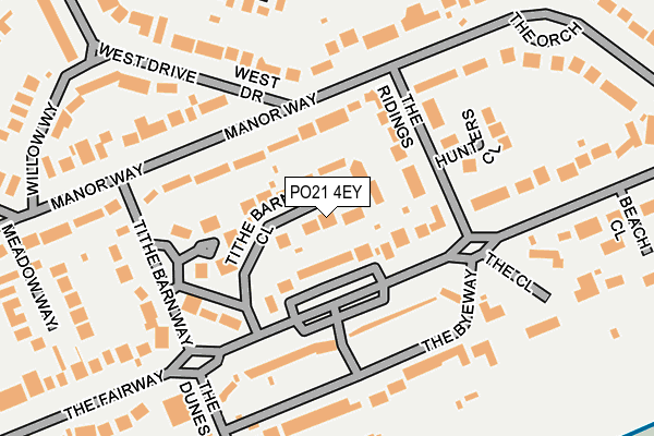 PO21 4EY map - OS OpenMap – Local (Ordnance Survey) PO21 4EY map - OS OpenMap – Local (Ordnance Survey)