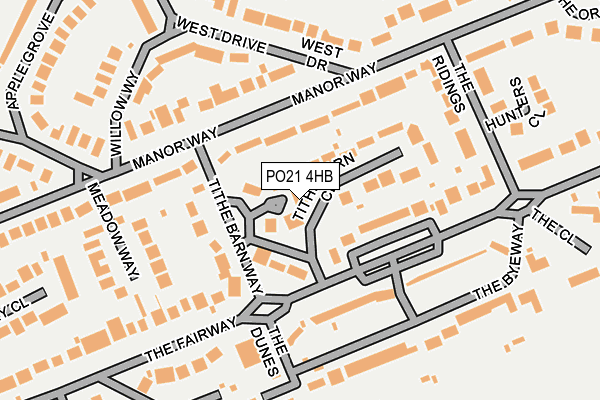 PO21 4HB map - OS OpenMap – Local (Ordnance Survey) PO21 4HB map - OS OpenMap – Local (Ordnance Survey)