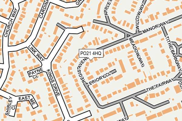 PO21 4HQ map - OS OpenMap – Local (Ordnance Survey) PO21 4HQ map - OS OpenMap – Local (Ordnance Survey)