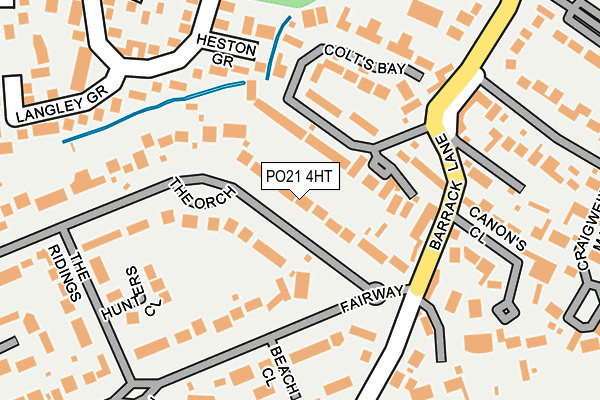 PO21 4HT map - OS OpenMap – Local (Ordnance Survey) PO21 4HT map - OS OpenMap – Local (Ordnance Survey)