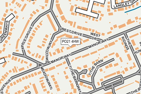 PO21 4HW map - OS OpenMap – Local (Ordnance Survey) PO21 4HW map - OS OpenMap – Local (Ordnance Survey)